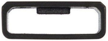 Siliconen passantje Garmin 22mm (voor Fenix), black, 2 st.