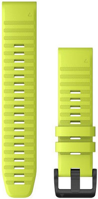 Siliconen horlogeband Garmin 22mm (voor Garmin Fenix 8/7/6 (47mm), Epix 2 enz.), geel, QuickFit, 010-12863-04