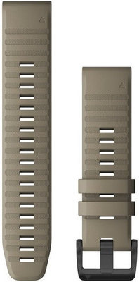 Siliconen horlogeband Garmin 22mm (voor Garmin Fenix 8/7/6 (47mm), Epix 2 enz.), beige, QuickFit, 010-12863-02