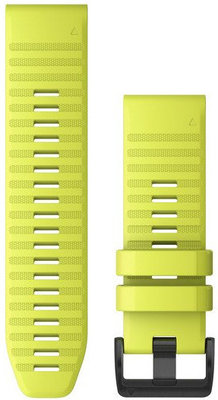 Siliconen horlogeband Garmin 26mm (voor Garmin Fenix 8/7X/6X (51mm), Tactix enz.), geel V1, QuickFit, 010-12864-04
