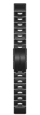 Titanium horlogeband Garmin 22mm (voor Garmin Fenix 8/7/6 (47mm), Epix 2 enz.), zwart, QuickFit, 010-12863-09