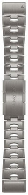Titanium horlogeband Garmin 26mm (voor Garmin Fenix 8/7X/6X (51mm), Tactix enz.), grijs, QuickFit, 010-12864-08
