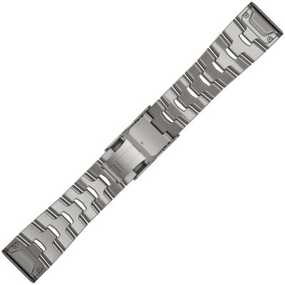 Titanium horlogeband Garmin 26mm (voor Garmin Fenix 8/7X/6X (51mm), Tactix enz.), grijs, QuickFit, 010-12864-08
