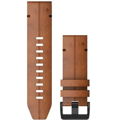 Leren riempje Garmin 26mm (pro Garmin Fenix 8/7X/6X (51mm), Tactix aj.), bruin, QuickFit