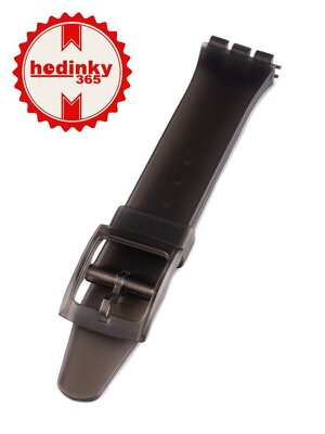 Plastic horlogeband Swatch 17mm (voor Swatch), grijs