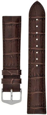 Bruin leren band Hirsch Duke L 01028010-2 (Teletina)