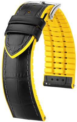Zwarte band Hirsch Andy L 0927228050-2 (Kalfsleer / natuurrubber)