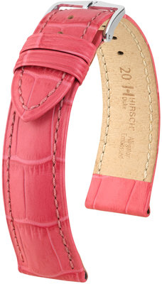 Roze leren band Hirsch Duke M 01028125-2 (Teletina)