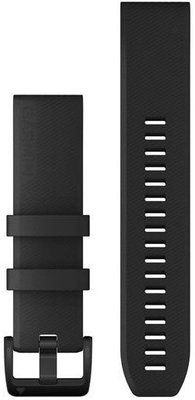 Siliconen horlogeband Garmin 22mm (voor Garmin Fenix 8/7/6 (47mm), Epix 2 aj.), zwart, QuickFit, 010-12901-00