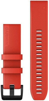 Siliconen horlogeband Garmin 22mm (voor Garmin Fenix 8/7/6 (47mm), Epix 2 aj.), rood V1, QuickFit, 010-12901-02