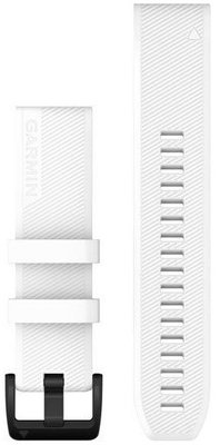 Siliconen horlogeband Garmin 22mm (voor Garmin Fenix 8/7/6 (47mm), Epix 2 aj.), wit, QuickFit, 010-12901-01