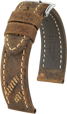 Gele leren riem Hirsch Lynyrd L 04864073-2 (Antilopenleer)