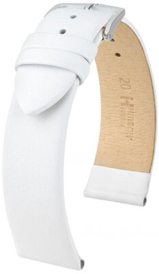 Witte leren band Hirsch Toronto M 03702100-2 (Teletina)