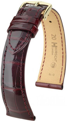 Bourgondisch leren band Hirsch London L 04207060-1 (Alligatorleer) Hirsch Selection