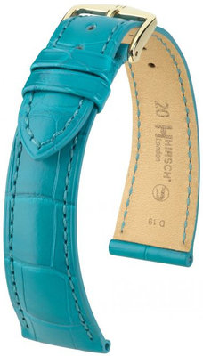 Groen leren band Hirsch London L 04207083-1 (Alligatorleer) Hirsch Selection