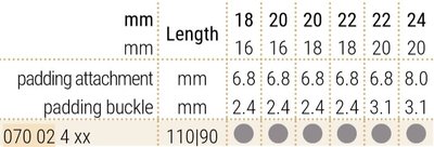 Leren horlogeband Hirsch Navigator 07002470-2, bruin, kalfleer, lengte L
