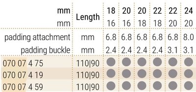 Leren horlogeband Hirsch Navigator 07007419-2, bruin, alligatorleer, lengte L