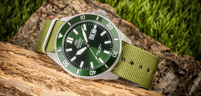 Nylon horlogeband Ricardo Kronplatz, groen, NATO