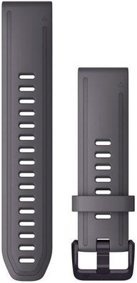 Siliconen horlogeband Garmin 20mm, Shale Grey, Quick Fit, 010-13011-00