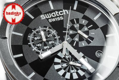 Swatch Checkpoint Black Chronograph SB02B400
