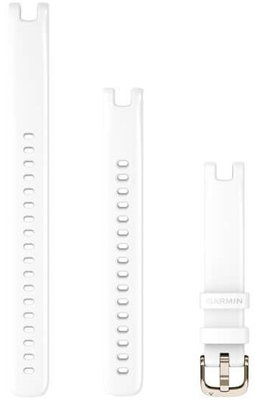 Garmin Lily band, silicone, wit, zilveren gesp