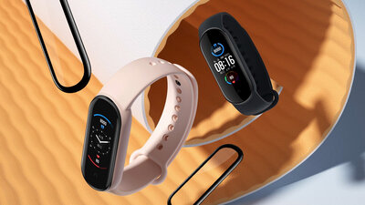 Beschermend 3D-glas Mosh Tempered Glass Protector 0.5mm pro Amazfit Band 5 (2ks)