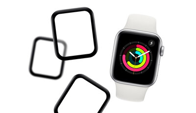 Beschermend 3D-glas Mosh Tempered Glass Protector 0.5mm pro Apple Watch Series 4/5/6/SE 40mm