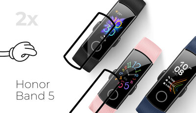 Beschermend 3D-glas Mosh Tempered Glass Protector 0.5mm pro Honor Band 5 (2ks)