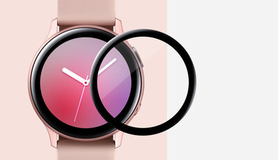 Beschermend 3D-glas Mosh Tempered Glass Protector 0.5mm pro Samsung Galaxy Watch Active2 40mm