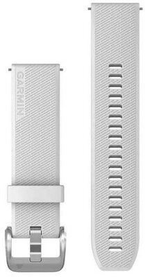 Siliconen horlogeband Garmin 20mm (voor Venu Sq, Venu 2 plus enz.), wit, Quick Release, 010-13114-01