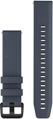 Siliconen horlogeband Garmin 20mm (voor Venu, Venu Sq, Venu 2 plus enz.), blauw V1, Quick Release, 010-13076-01