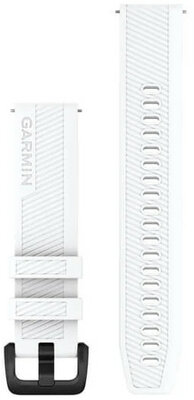 Siliconen horlogeband Garmin 20mm (voor Venu, Venu Sq, Venu 2+ enz.), wit, Quick Release, 010-13076-02