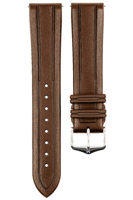 Donkerbruine band Hirsch Hevea L 40458815-2 (Natuurlijk rubber)