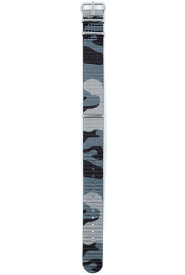 Blauwe camouflage textielband Hirsch Rush L 40406038-2 (Nylon)