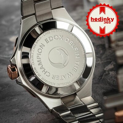 Edox Delfin Diver Date Lady 53020-357rm-ror