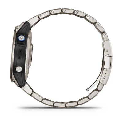 Garmin D2 Mach 1, Vented Titanium Bracelet (+ reserveriempje)