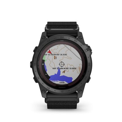 Garmin Tactix 7 PRO Solar Sapphire Ballistics Edition Black Nylon Band (+ reserveriempje)