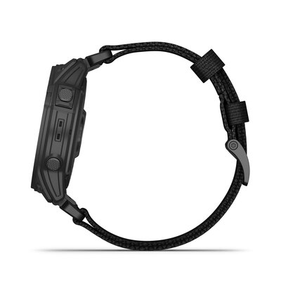 Garmin Tactix 7 PRO Solar Sapphire Black Nylon Band (+ reserveriempje)
