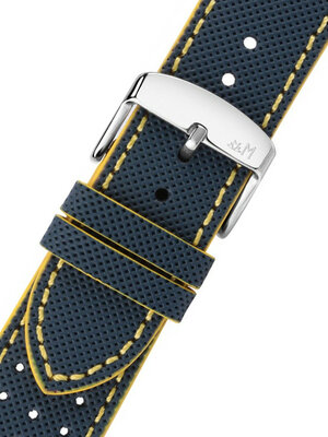 Gele en blauwe leren band Morellato Sumo M 5485D37.897