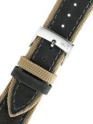 Grijs-bruine band Morellato Vecellio 5332C38.090 M (textiel, leer)