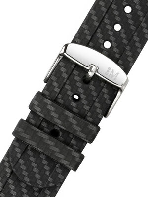 Zwarte band Morellato Lambro M 4986C28.019 (kunststof/rubber)