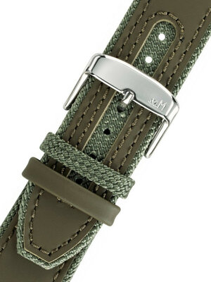 Groene band Morellato Hydrospeed M 5395B55.073 (textiel, leer, kunststof/rubber)