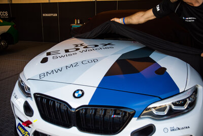 Edox Chronorally Chronograph 38001-tinnbu-bn BMW Limited Edition 2000pcs (+ reserveriempje)