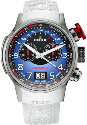 Edox Chronorally Quartz Chronograph 38001 TINR BUDN BMW Limited Edition 2000pcs (+ reserveriempje)