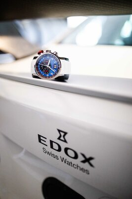 Edox Chronorally Quartz Chronograph 38001 TINR BUDN BMW Limited Edition 2000pcs (+ reserveriempje)