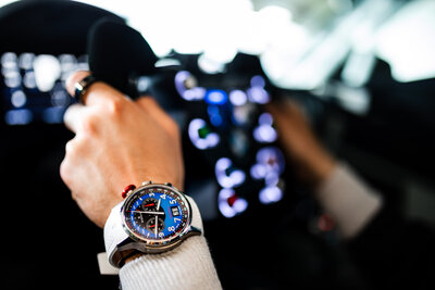 Edox Chronorally Quartz Chronograph 38001 TINR BUDN BMW Limited Edition 2000pcs (+ reserveriempje)