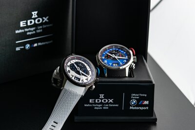 Edox Chronorally Quartz Chronograph 38001 TINR BUDN BMW Limited Edition 2000pcs (+ reserveriempje)