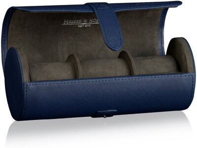 Horlogekast Heisse & Söhne Rondo 3 70019-121, blauw