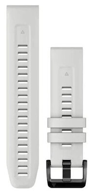 Siliconen horlogeband Garmin 22mm (voor Garmin Fenix 8/7/6 (47mm), Epix 2 enz.), wit V1, QuickFit, 010-13123-00