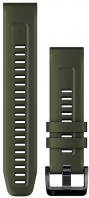 Siliconen horlogeband Garmin 22mm (voor Garmin Fenix 8/7/6 (47mm), Epix 2 enz.), groen V1, QuickFit, 010-13111-03